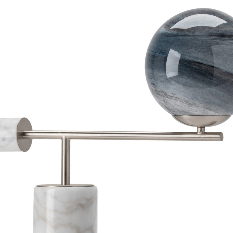 Closeup of Iconic Marble Table Lamp